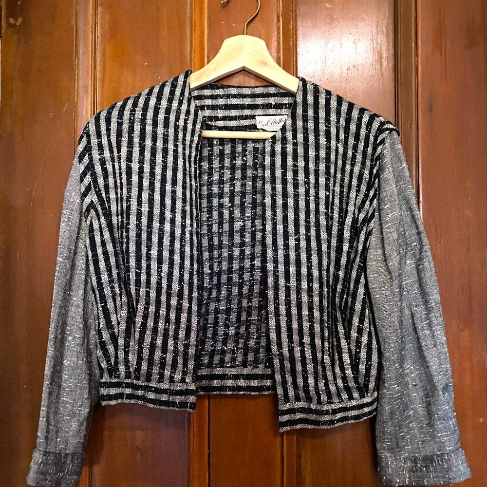Carl Naftali  Cropped Gingham Jacket